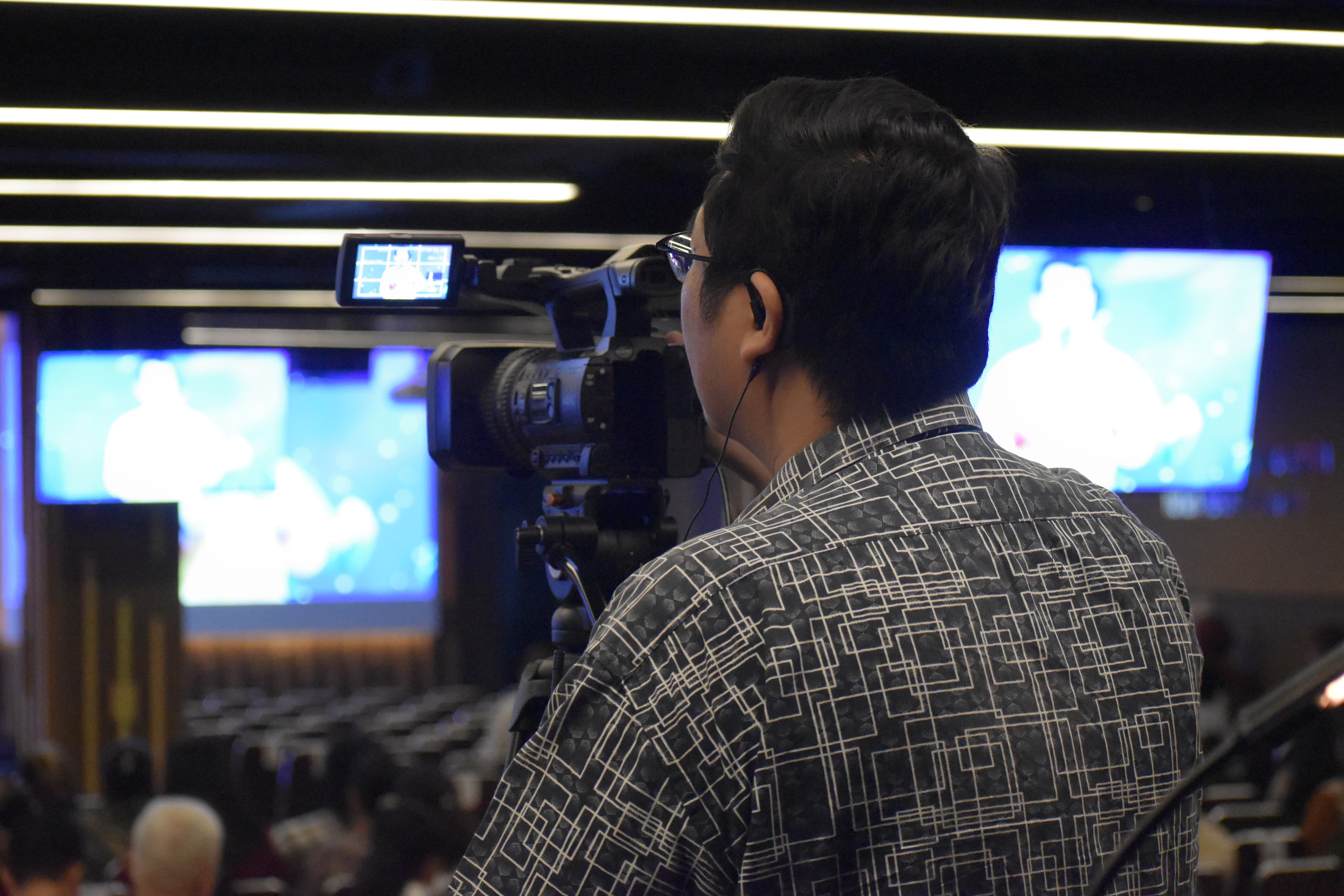 Video camera filming